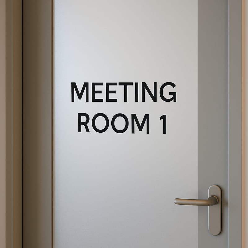 Lettres en vinyle mat pour intérieur et extérieur